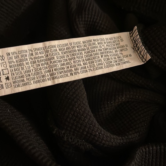 Black Waffle Knit Shorts - Picture 17 of 17